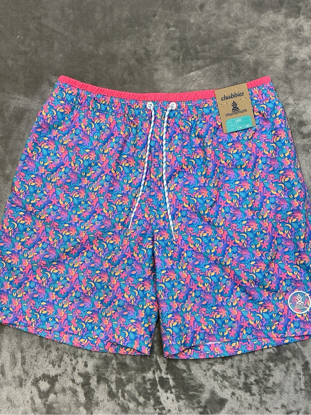 Chubies The Spades 7” Classic Lined Swim Short Men’s Large 129232-094 tropical